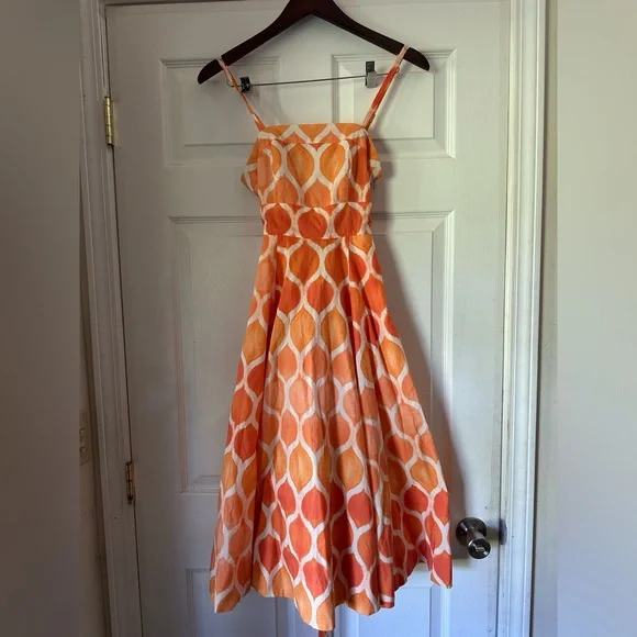 NWT ANTHROPOLOGIE Freya Poplin Dress Womens size 0 - Picture 5 of 12